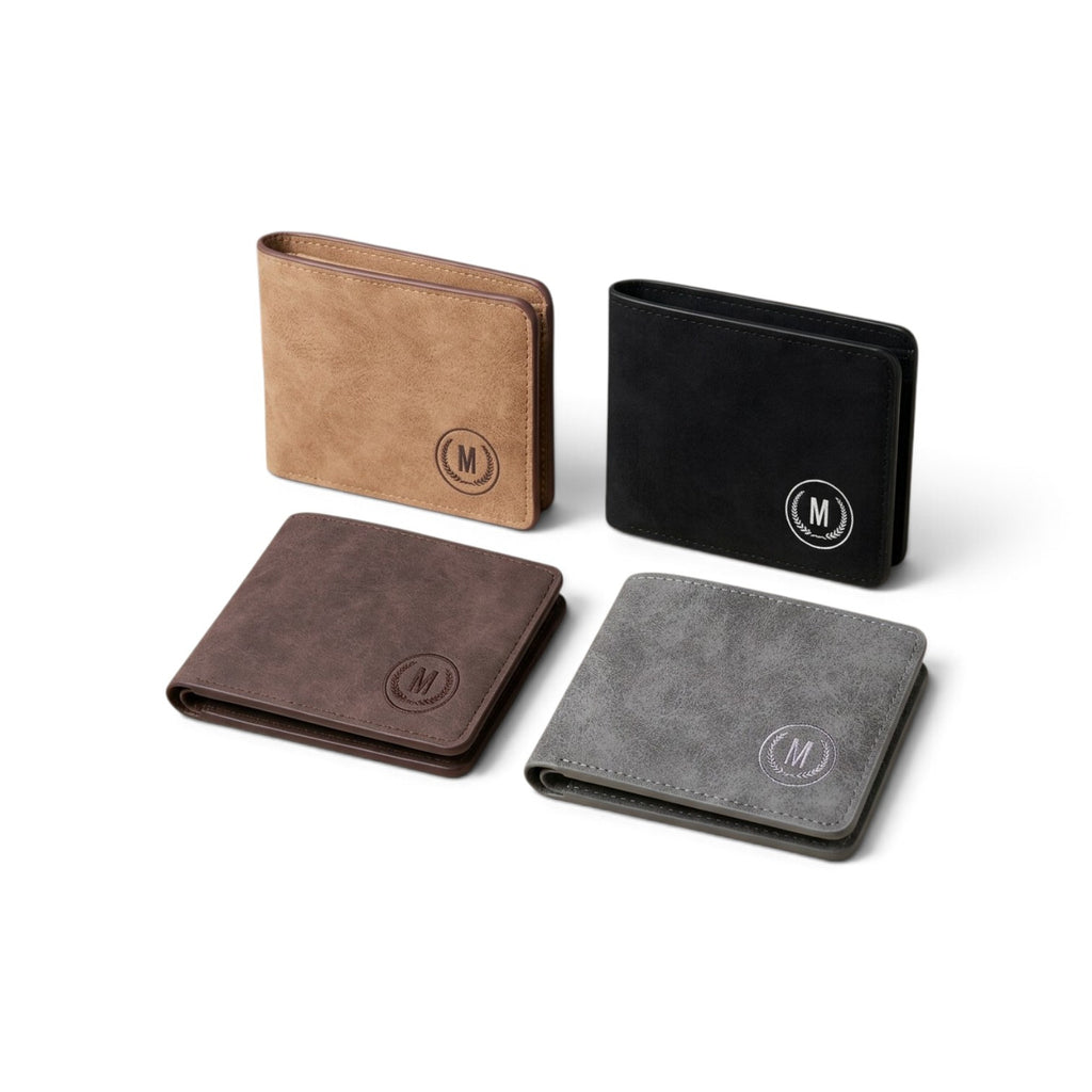 M-Design Soft Leather Bifold Wallet for Men(Color: Black,Brown and Grey)