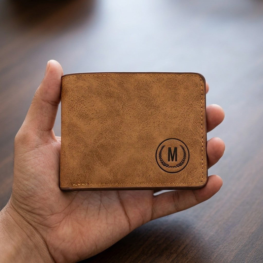 M-Design Soft Leather Bifold Wallet for Men(Color: Black,Brown and Grey)