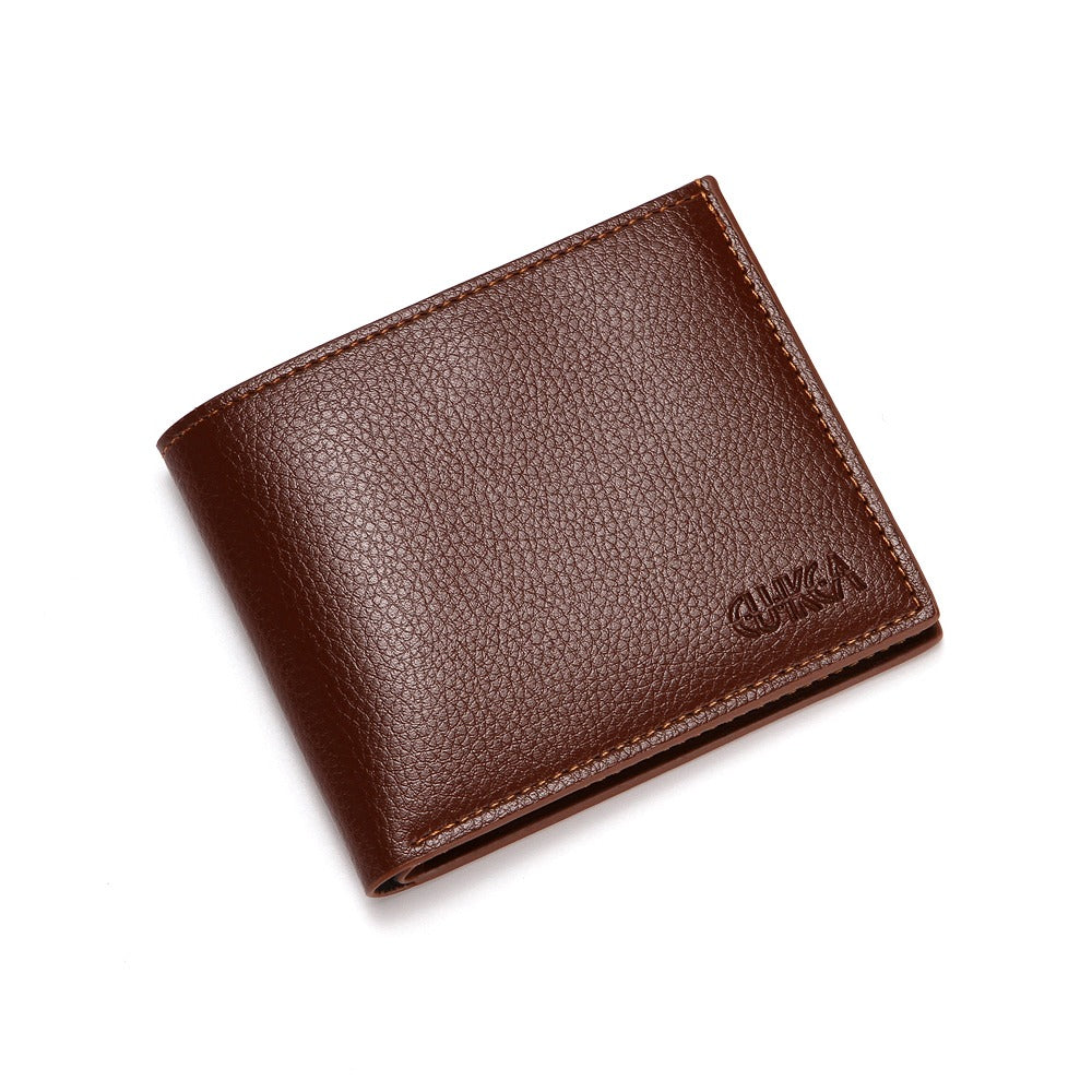 Original CUICKA Branded Wallet For Men Black And Brown Premium Leather With Multiple Compartments Durable Stylish Practical Choice Reliable Performance | Black and Brown.
