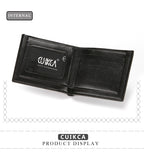 Original CUICKA Branded Wallet For Men Black And Brown Premium Leather With Multiple Compartments Durable Stylish Practical Choice Reliable Performance | Black and Brown.