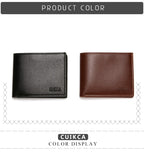 Original CUICKA Branded Wallet For Men Black And Brown Premium Leather With Multiple Compartments Durable Stylish Practical Choice Reliable Performance | Black and Brown.