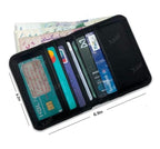 Men's Premium Leather Bi-Fold Wallet | Slim Card Holder with Cash Compartments | Black and Brown.