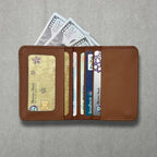 Men's Premium Leather Bi-Fold Wallet | Embossed Designer Pattern Card Holder - Black