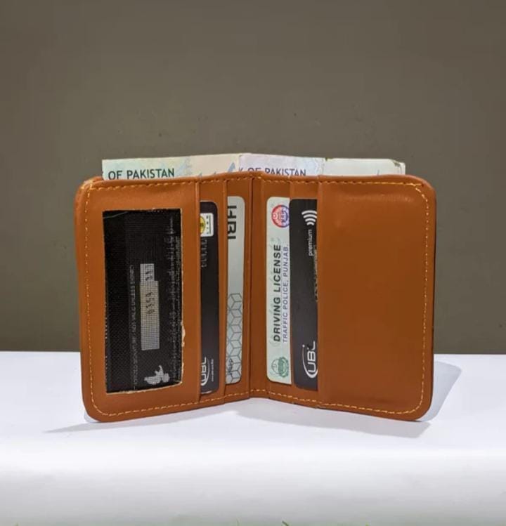 Men's Premium Leather Bi-Fold Wallet | Slim Card Holder with Cash Compartments | Black and Brown.