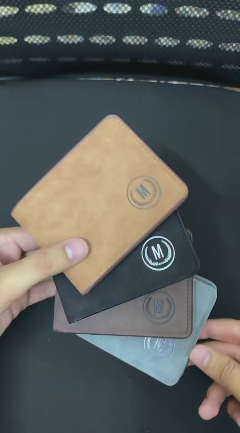 M-Design Soft Leather Bifold Wallet for Men(Color: Black,Brown and Grey)